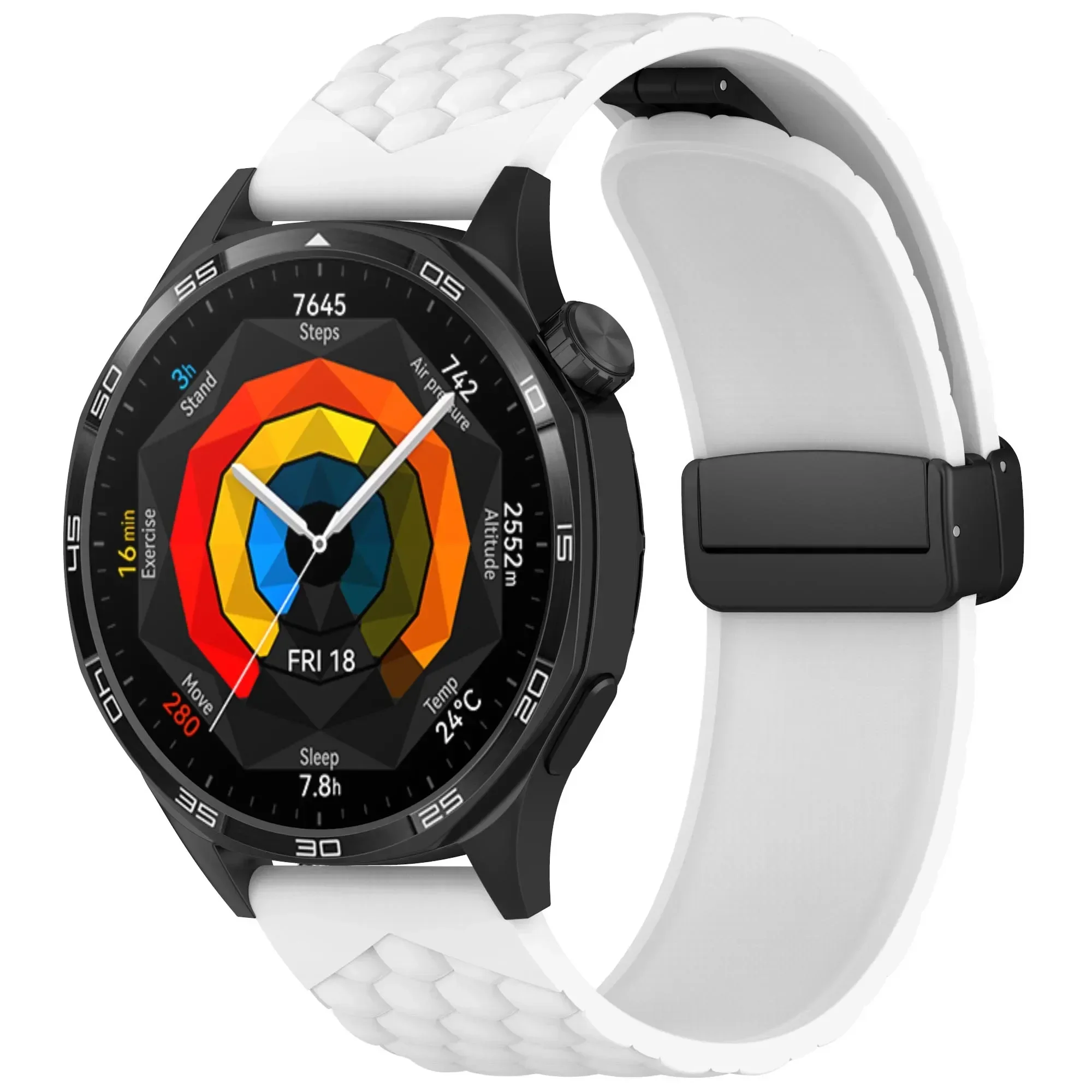 Cinturino in silicone per Huawei GT5/GT4 46mm Cinturino per orologio classico ed elegante da 22 mm compatibile con Huawei GT5pro 46mm