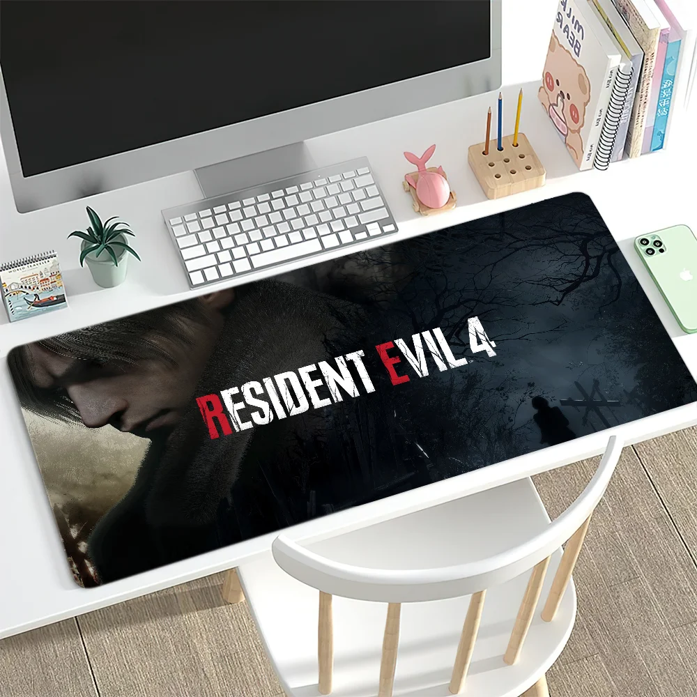 لعبة E-Evils كول R-Resident 4 للوحة المفاتيح مكتب كبير ماوس حصيرة الوسادة لعبة كمبيوتر كبيرة المضادة للانزلاق المطاط PC الفئران