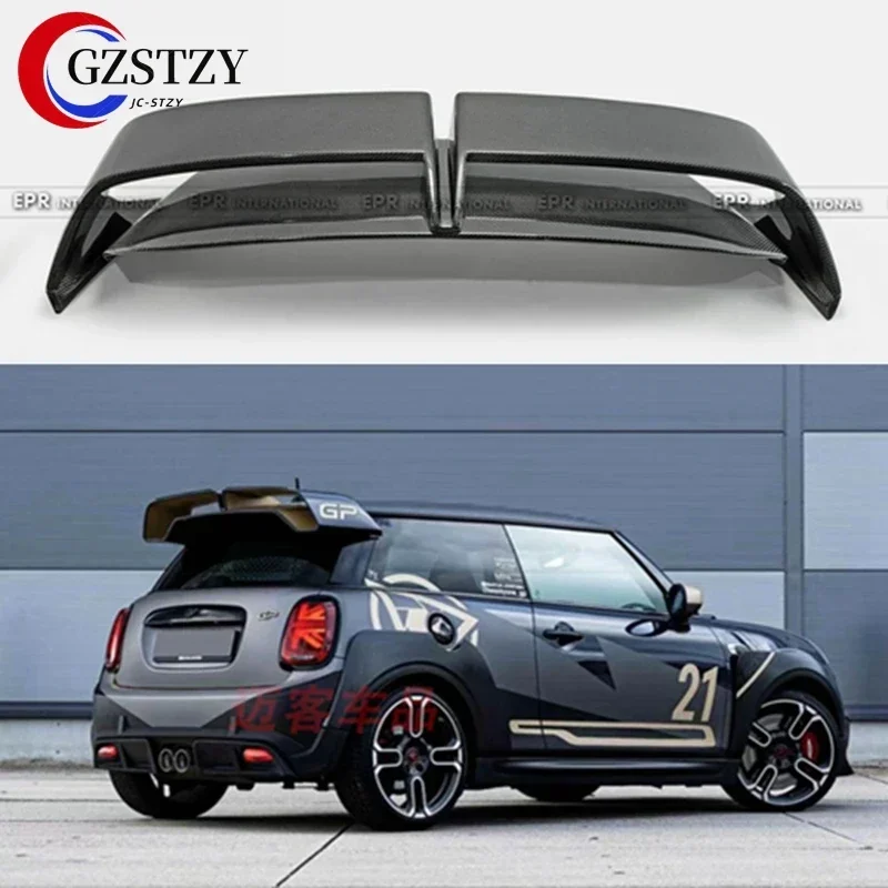 F55 F56 Carbon Glossy Rear Spoiler Roof Wing Exterior Car Accessories (Fit both 3 & 5 doors) For Mini F55 F56 Cooper GP3 style