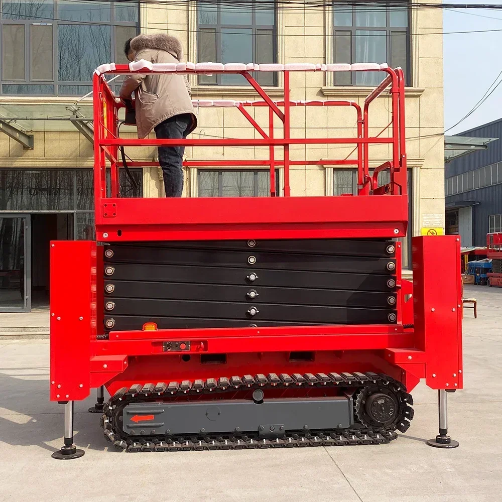 6m 8m 10m 12m 14m Luftarbeitsplattform Vollautomatischer Lift Tragbarer elektrischer Scherenhebeltisch für den Innenbereich