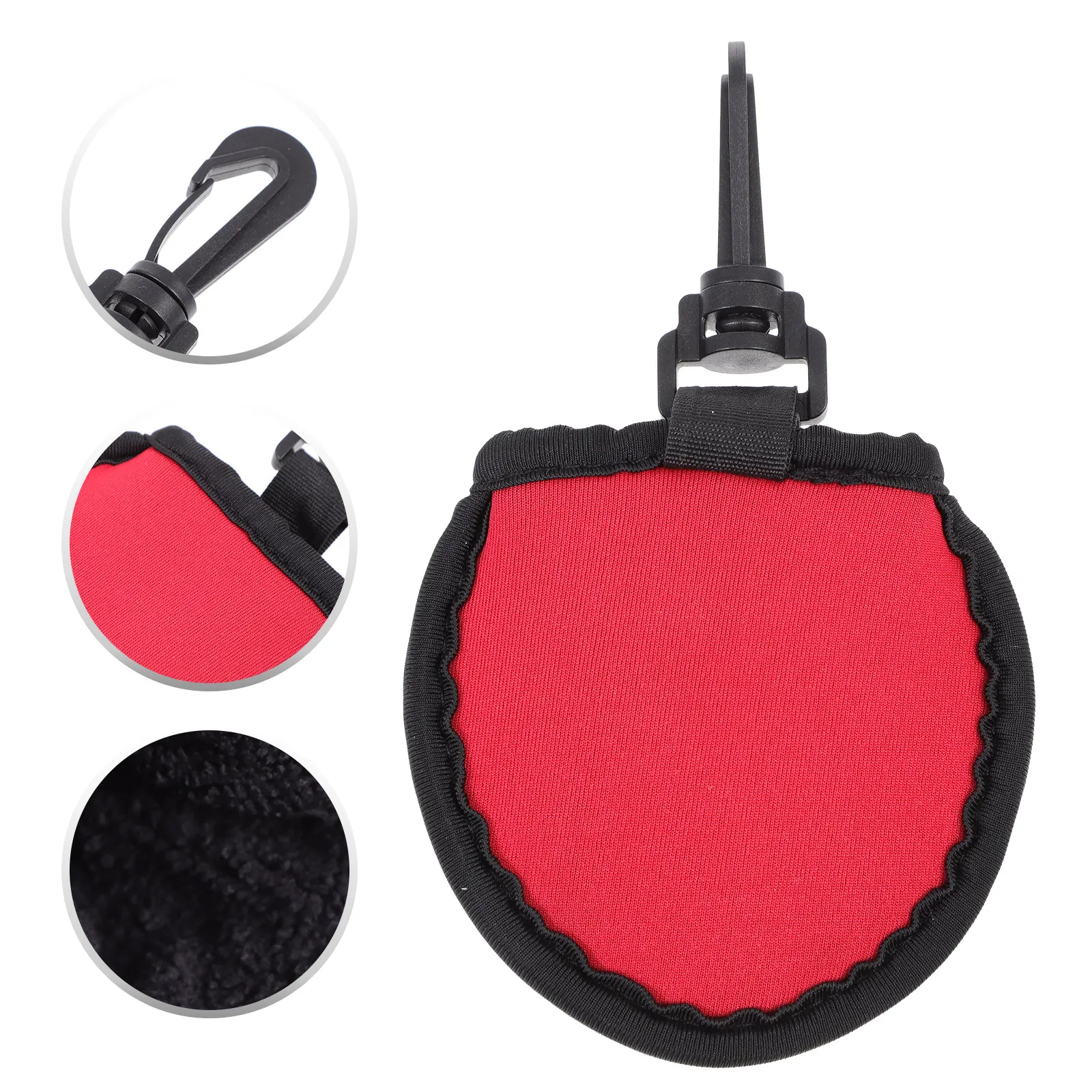 

1Pcs Practical Golfs Cleaning Bag Premium Neoprene Durable Wiping Pouch Hook Design Portable Multifunction Storage Tool