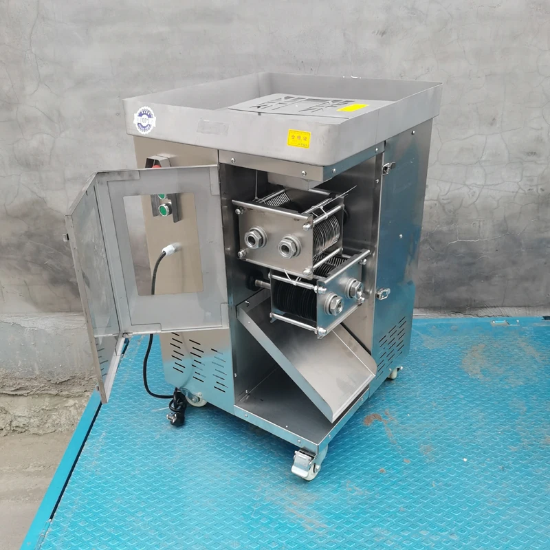 Compact Meat Preparation Machine for Home & Commercial Use - Slices & Shreds in Seconds