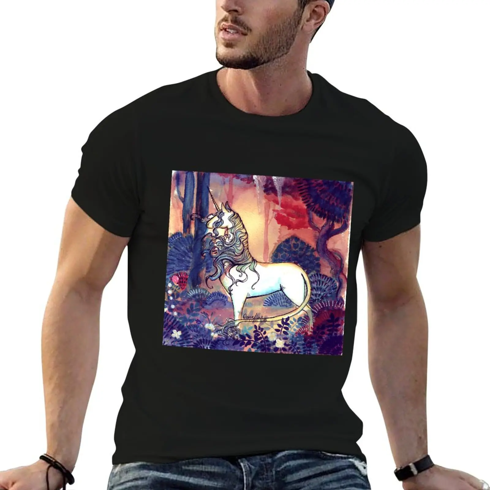 

t man t for man T-Shirt shirts shirt cotton Unicorn last pack graphic The