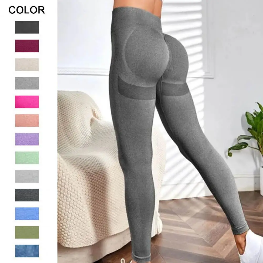 Women Yoga Pants Leggings High Waist Tummy Control Butt-lifted Skinny Breathable Skinny Exercise Sports Yoga Sweatpants