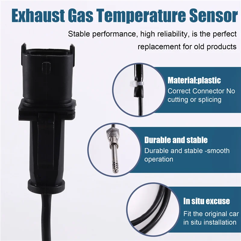 For OPEL VAUXHALL Compatible Exhaust Gas Temperature Sensor EGT Part Numbers 55566631 5855377