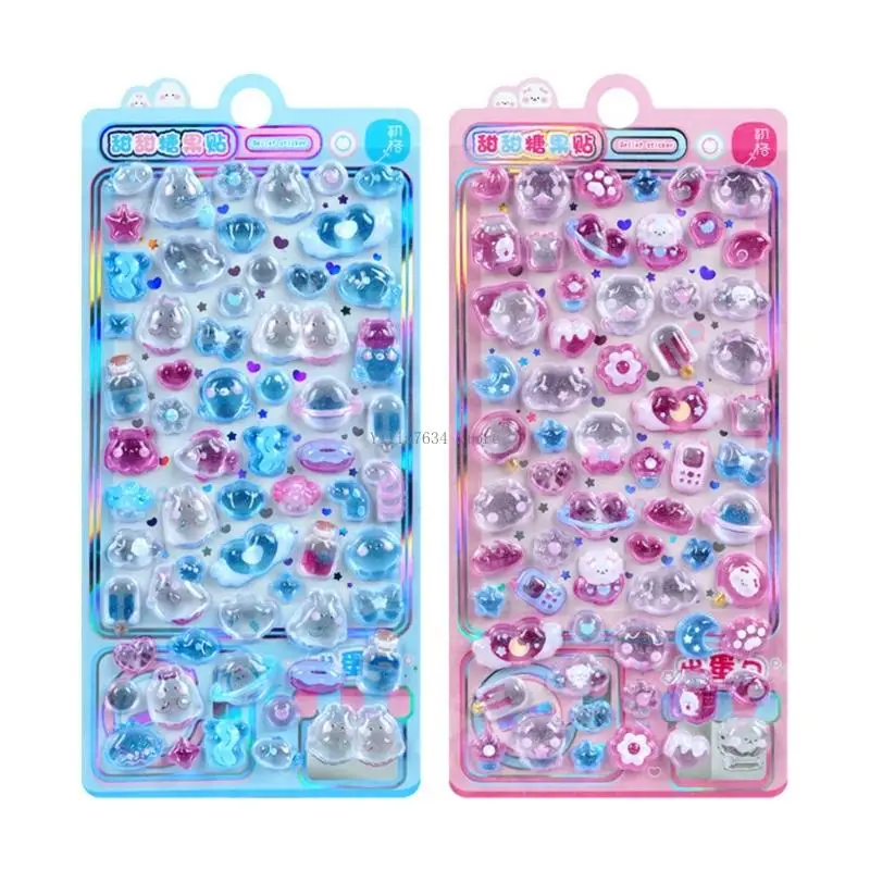 

Embossed Animal Sticker Cartoon PVC Resin Sticker For Scrapbooking Notebook Journal Phone Cover Luggage Kids Rewarding