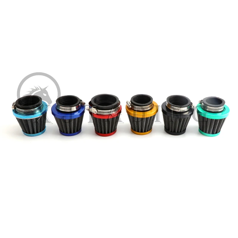 Universal 35mm/38mm/42mm/45mm/48mm Mushroom Head Motorcycle Carburetor Air Filter Cleaner Intake Pipe Modified Scooter ATV