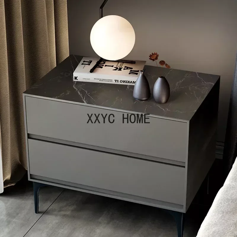 Luxury Small Nightstands Minimalist Black Storage Modern Bedside Table Kawaii Unique Mesita De Noche Dormitorio Home Furniture