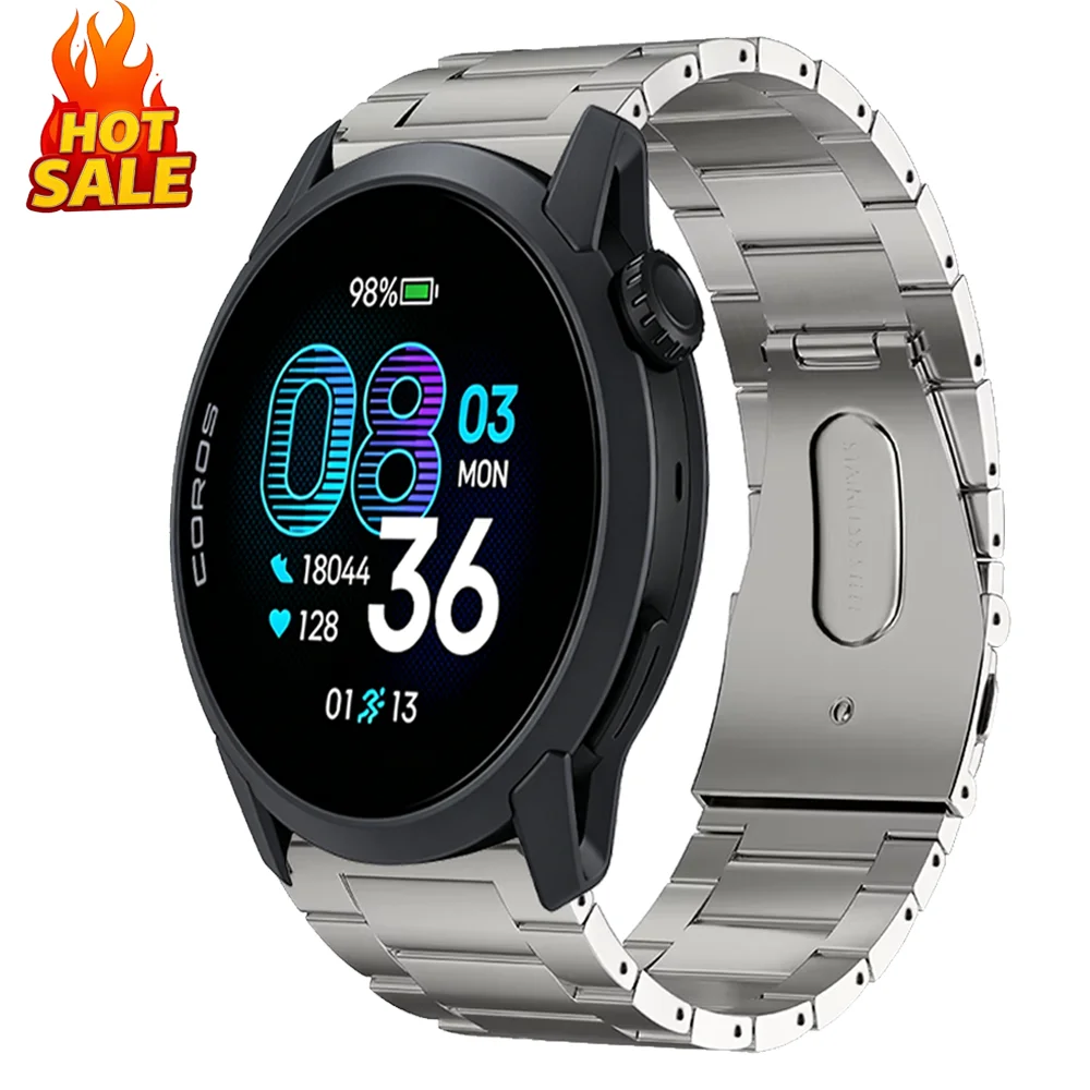 22mm Titanium Metal Strap For Huawei Watch GT7-6-5-4 Pro 46mm High-end Replace Bracelet for COROS PACE 4Pro 4 3/PACE 4 42mm Band