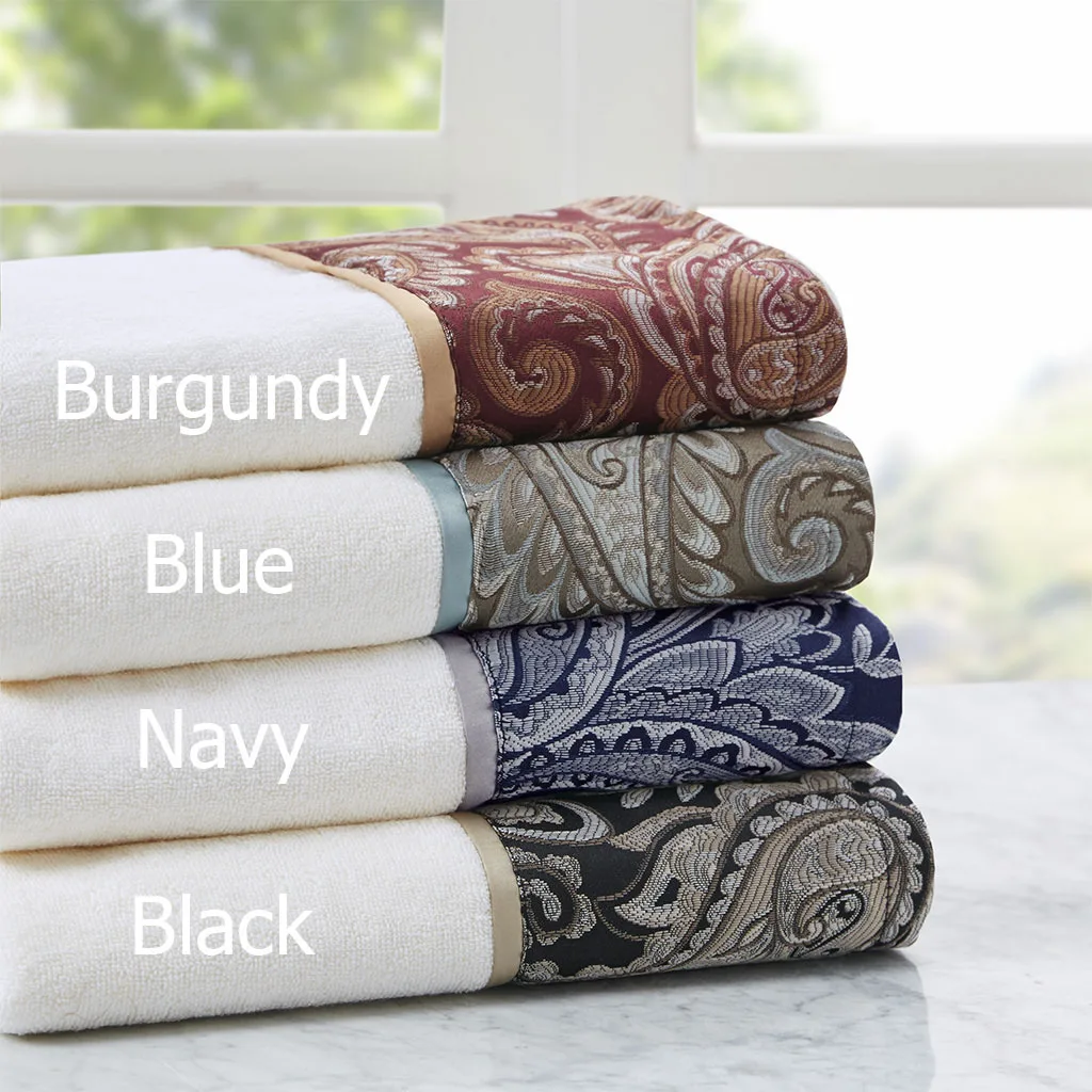 6 Piece Jacquard Towel Set