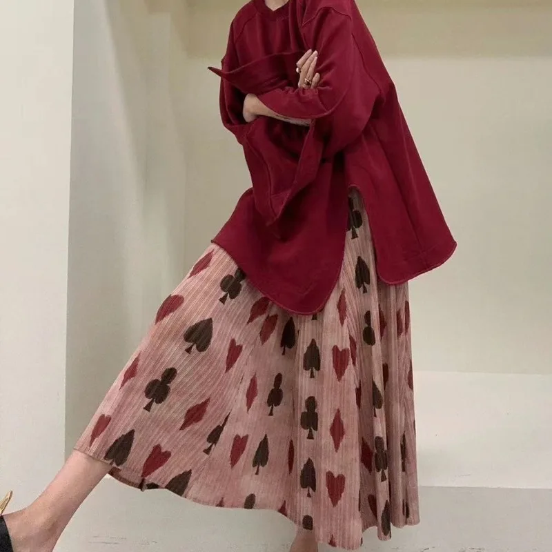 miyake-plisse-imprime-pantalon-2025-automne-nouveaux-plis-senior-sens-pantalon-a-jambes-larges-ensemble-femme-ample-mince-neuf-minutes-jupe-mode