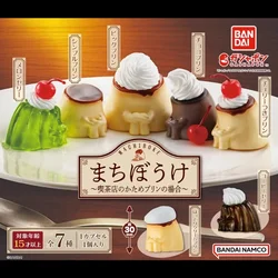 BANDAI Gashapon Figure Anime Cute Sit With Knees Folded Cherry Pudding Chocolate Melon Jellys Mimic Figurine Capsule Toys