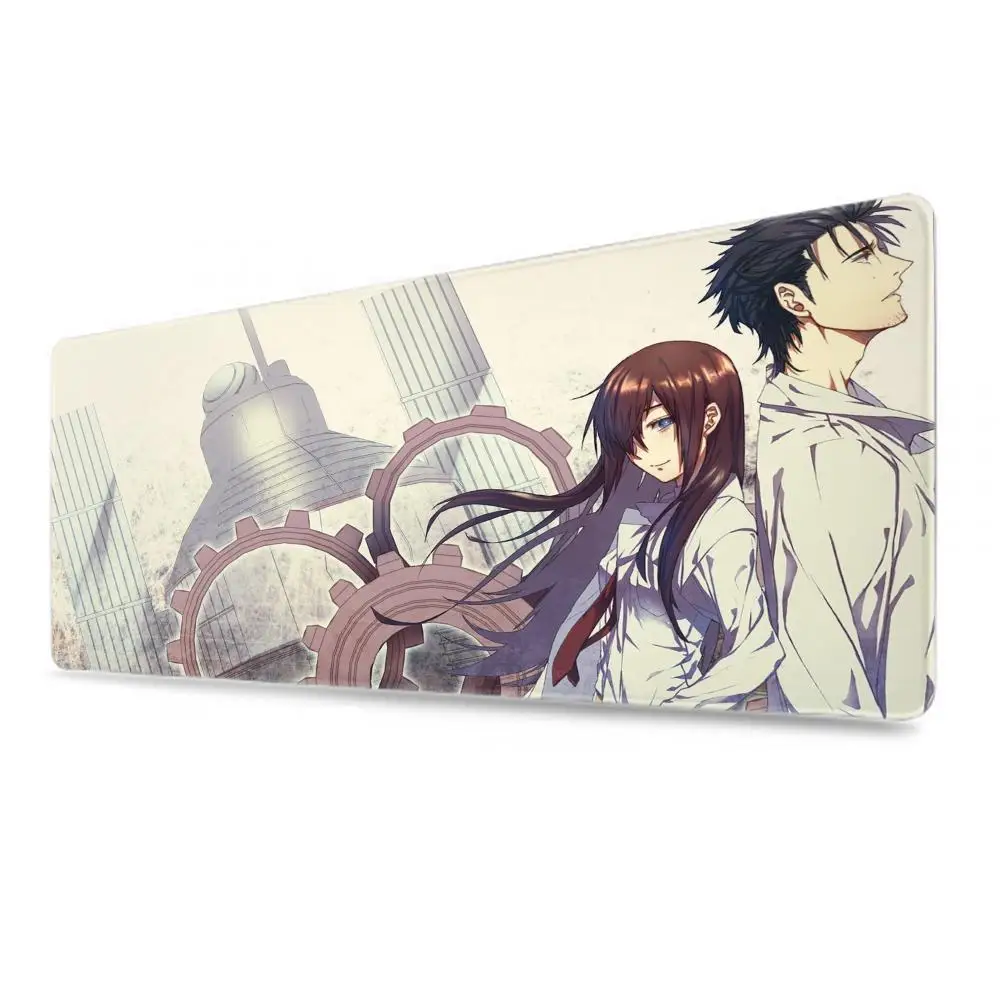 Anime Steins Gate Mouse Pad Abstraction Art Game Mousepad Gamer Computer Accessories Large Gaming Mouse Mat Non-Slip Desk Mat