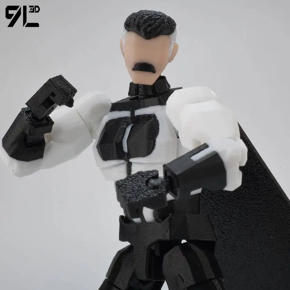 9L 3D Dummy13 Lucky13 Titan13 T13 Invincible Black And White Color
