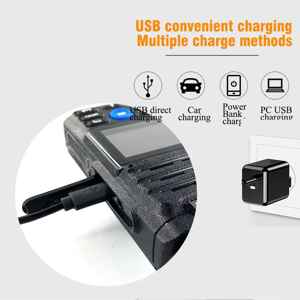 Radio Jaringan 4G ANYSECU T56 Zello Android 5.1.1 Baru Dengan GPS Wifi Baterai 8800mAh PTT Walkie Talkie