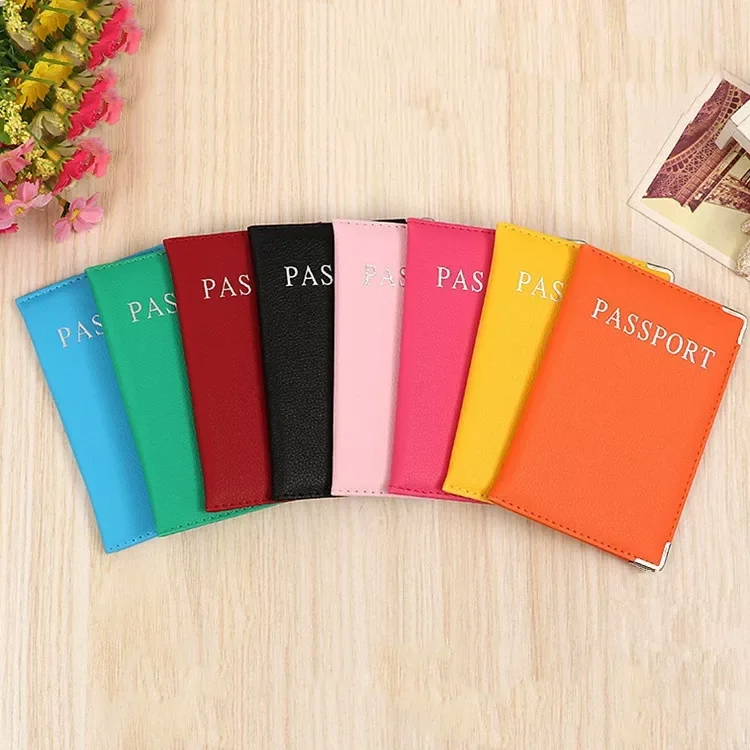 Passport Cover Id Card Holder Travel Essentials PU Leather DRID Passport Holder Multi Card Slot Passport Wallet Documents Case