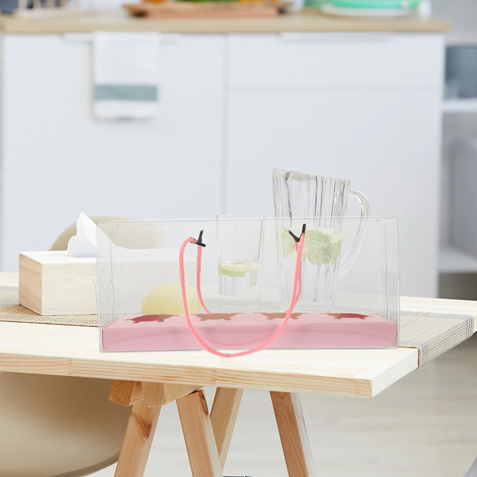 

5Pcs Gift Boxes Portable Storage Case with String for Wedding Birthday Party Favors Gift Packing Boxes Party Favors