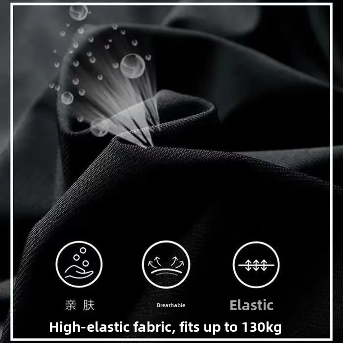 بنطلون رجالي كاجوال سريع الجفاف من قماش الحرير الجليدي، بنطلون صيفي خفيف وطويل مع جيوب بسحاب وخصر مطاطي، تصميم عصري للشباب