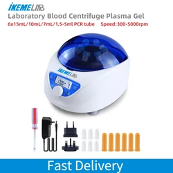 Hot KEME Centrifuge Plasma Gel Laboratory PRP PRF CGF Centrifuge 1.5ml to 15ml 300-5000RPM Centrifuge Machine Lab Equipment 220V