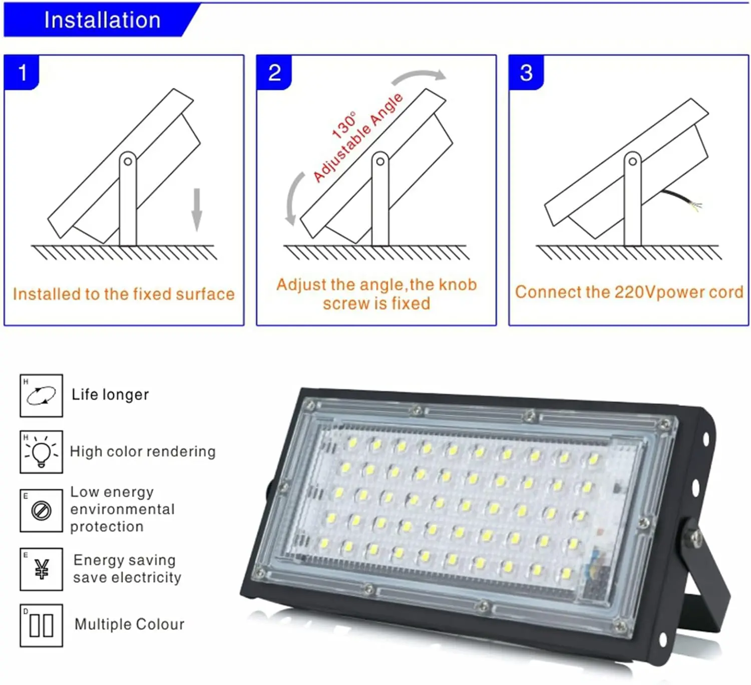 Red LED Flood Light Waterproof Red LED Stage Uplight with Adjustable Bracket for Wedding Party Garden Festival Decor 1 Pack