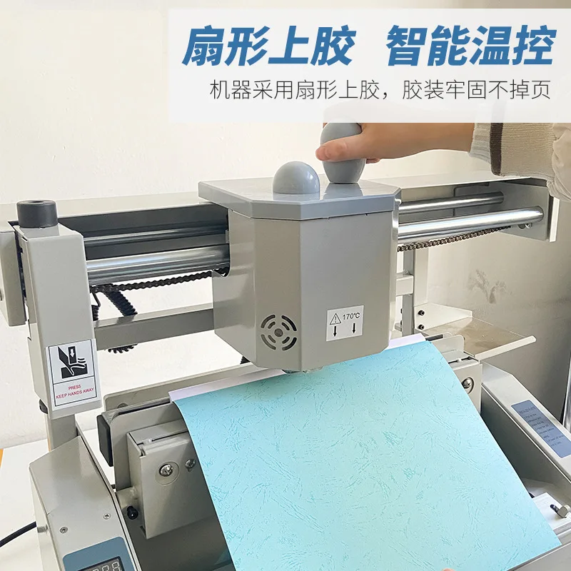 Desktop Manual Adhesive Machine Small Office Tender Documents Contract Books Hot Melt Adhesive Binding Hot Melt Machine