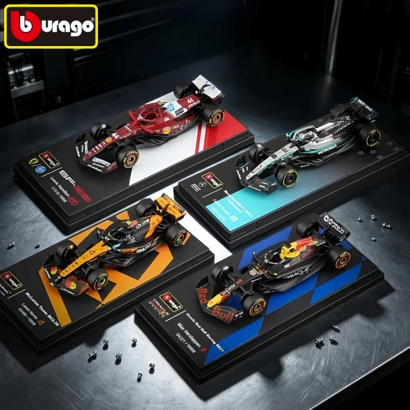 bburago-1-64-2025-f1-ダストカバー付き合金製カーモデル-フォーミュラレーシング-ダイキャストトイ-sf25-rb21-w16-mcl39-誕生日プレゼント-おもちゃ
