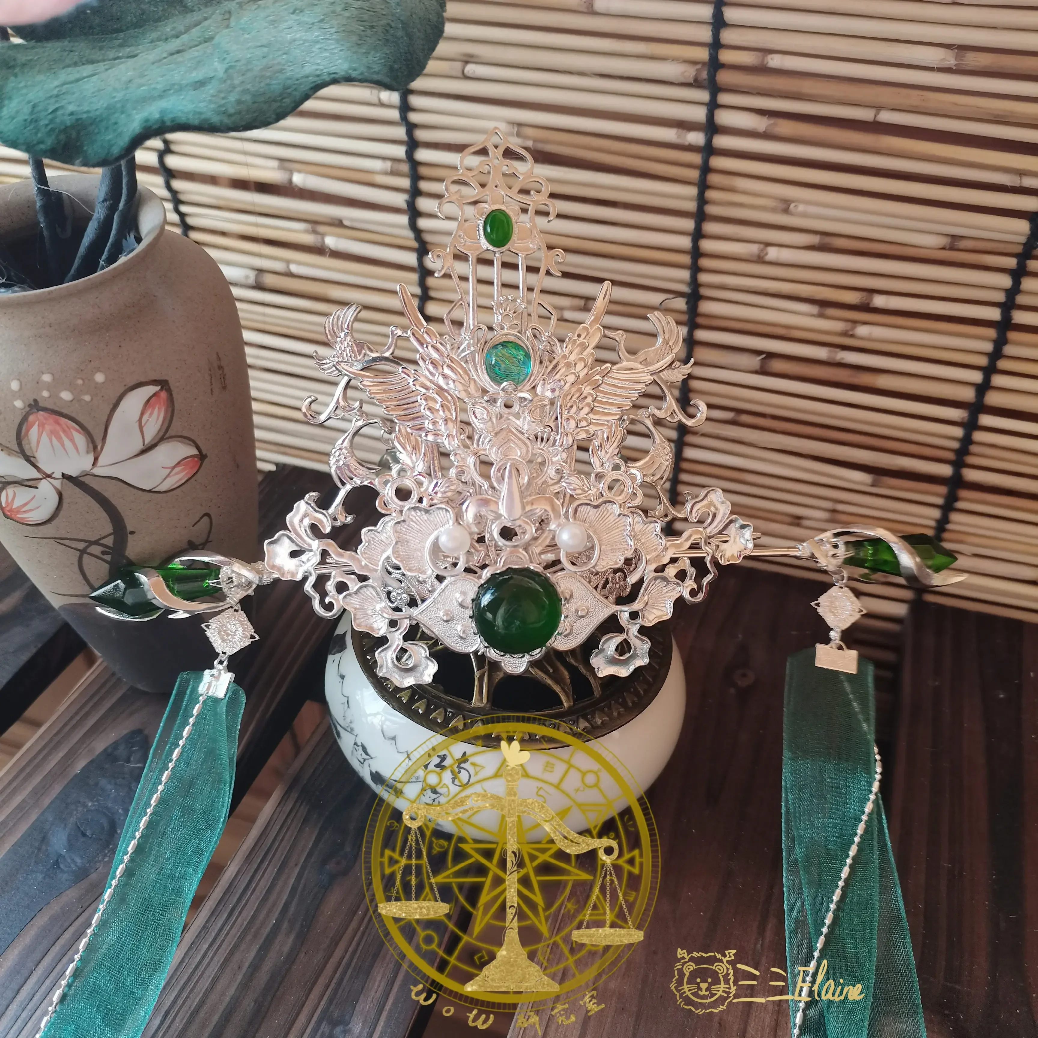 The Scum Villain's Self-Saving System Scumbag System Shen Qingqiu Luo Binghe Cosplay Hair Crown Tiara for 20 cm Doll