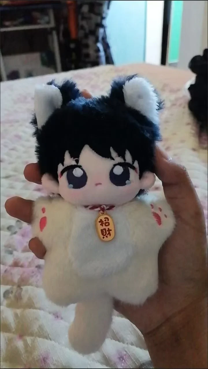 Game Cosplay Wanderer Kabukimono Balladeer Kunikuzushi Hat Guy 10cm Doll Backpack Plush Pendant Birthday Gift