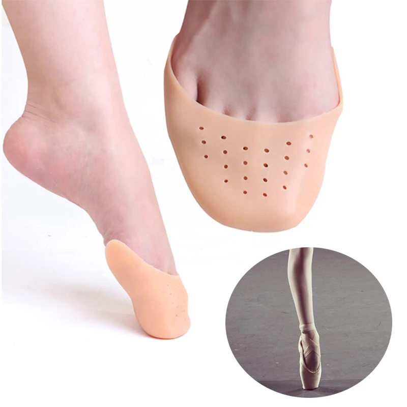 

2Pcs Silicone Gel Toe Pads Soft Ballet Pointe Dance Shoes Pads Foot Protector Insoles for Dancer Foot Care Tool