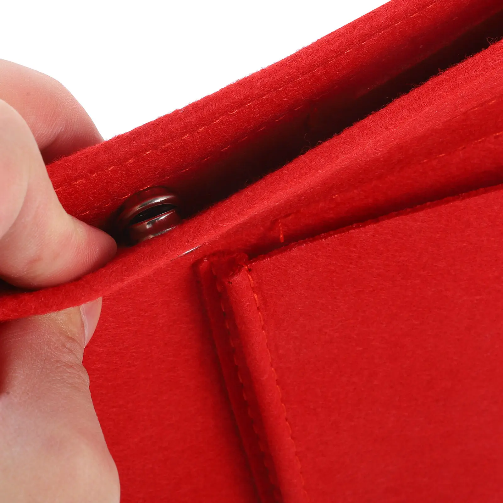 Multi-Functional Cosmetics Bag Large Capacity Felt Liner Handbag Clutch Organizer Foldable Storage Sundries Inner Liner Random