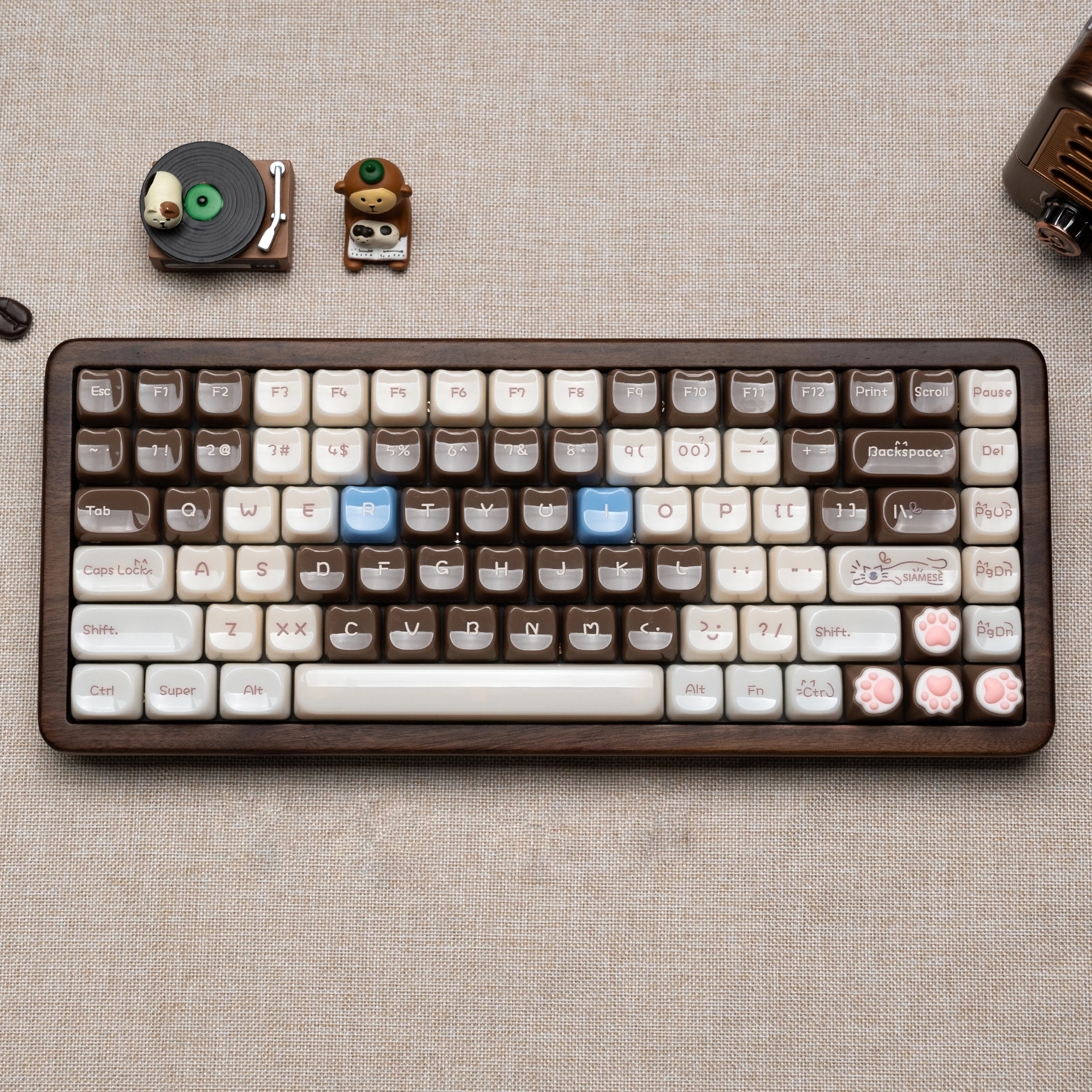 Womier WD75 QMK/VIA 木製ゲーミングキーボード 8000mAh トライモード