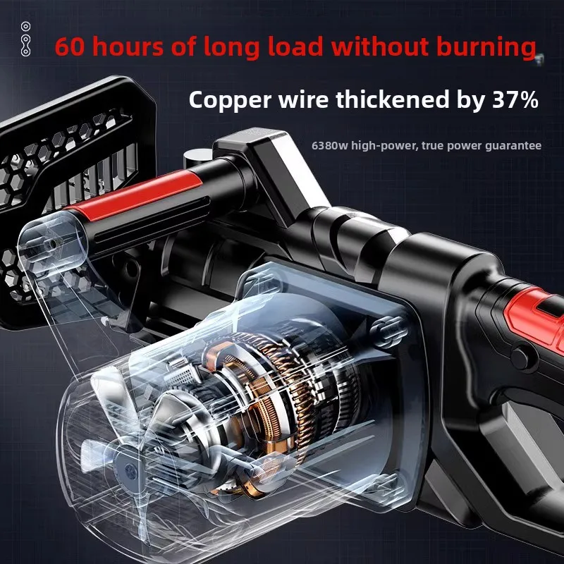 

Chainsaw Household plug-in high-power logging Handheld woodworking cutting artifact