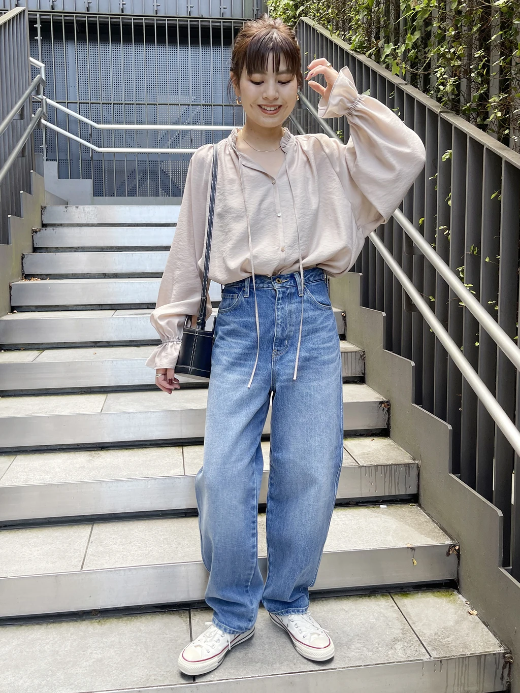 

Свободные хлопковые джинсы с высокой талией в стиле ретро, женские весенне-осенние новые винтажные синие джинсы с завышенной талией, повседневные брюки