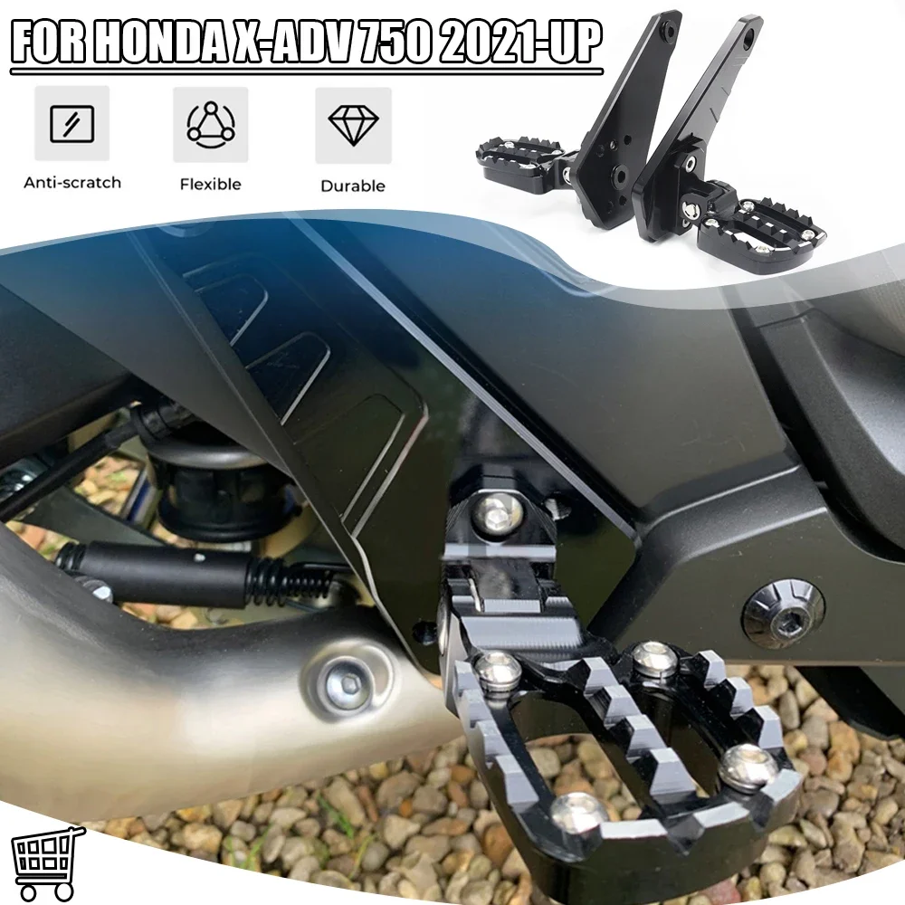 

For HONDA X-ADV750 XADV750 XADV 750 X-adv xadv 750 2021 Motorcycle Accessorie Scooters Folding Rear Foot Pegs Footrest Passenger