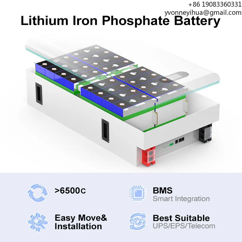 48V 51.2V 100Ah 280Ah Grade A LiFePo4 Lithium Ion Battery Power Wall 5KWh 15KWh Wall Mounted Home Solar Energy Storage Battery