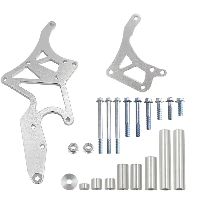 Universal Serpentine Bracket Conversion Kit Durable Auto Engine Alternator Power Steering Pump Swap Repair Accessories