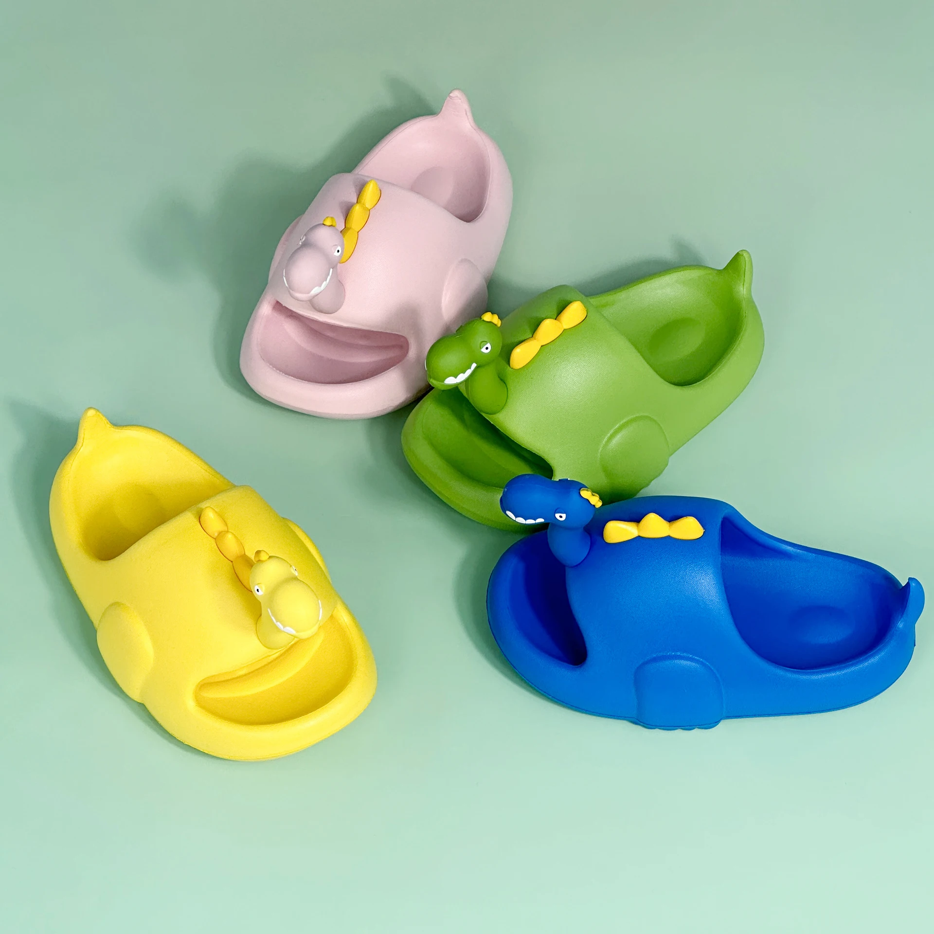 Four Season 3D Dinosaur Children EVA Slippers Boys Girls Indoor Outdoors Bathroom Non-slip Wear-resistant Sandals