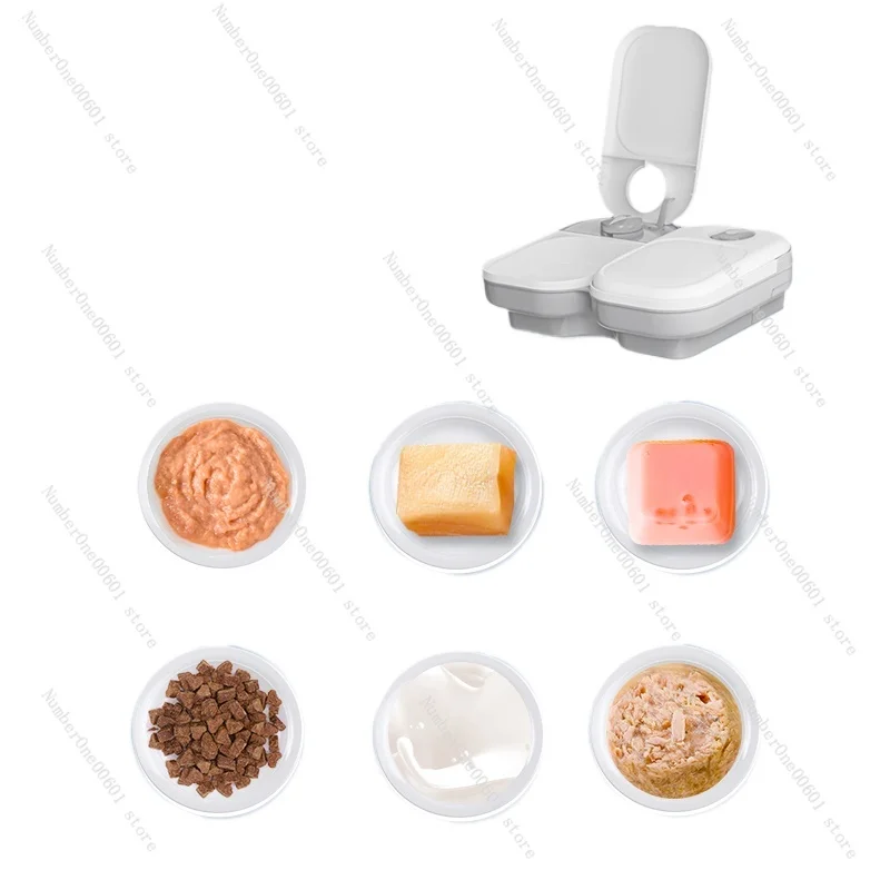 Automatic Feeder, Wet Food, Canned Raw Bones, Meat, Regular Quantitative, Cat and Dog Pet Bowls To Keep Fresh