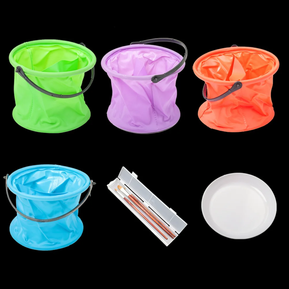 Drawing Art Paint Tray For Watercolor Acrylic Gouache Supplies Durable Plastic Mixing Palette Professional Tool