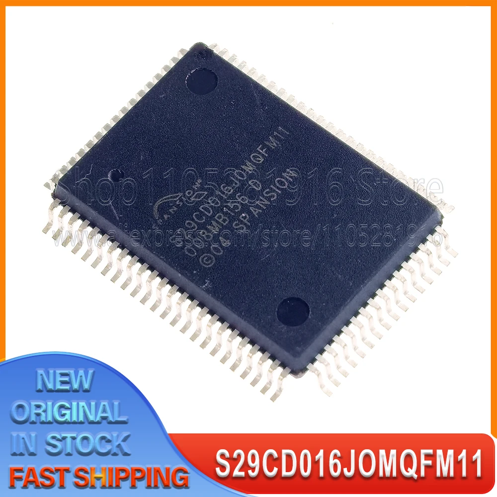 

1~10 шт./лот S29CD016JOMQFM11 S29CD016J0MQFM11 QFP80 100% новый, в наличии на складе