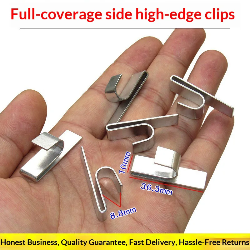 Universal car carpet floor side upright edge metal fixed universal clips full coverage floor mat clips anti-slip
