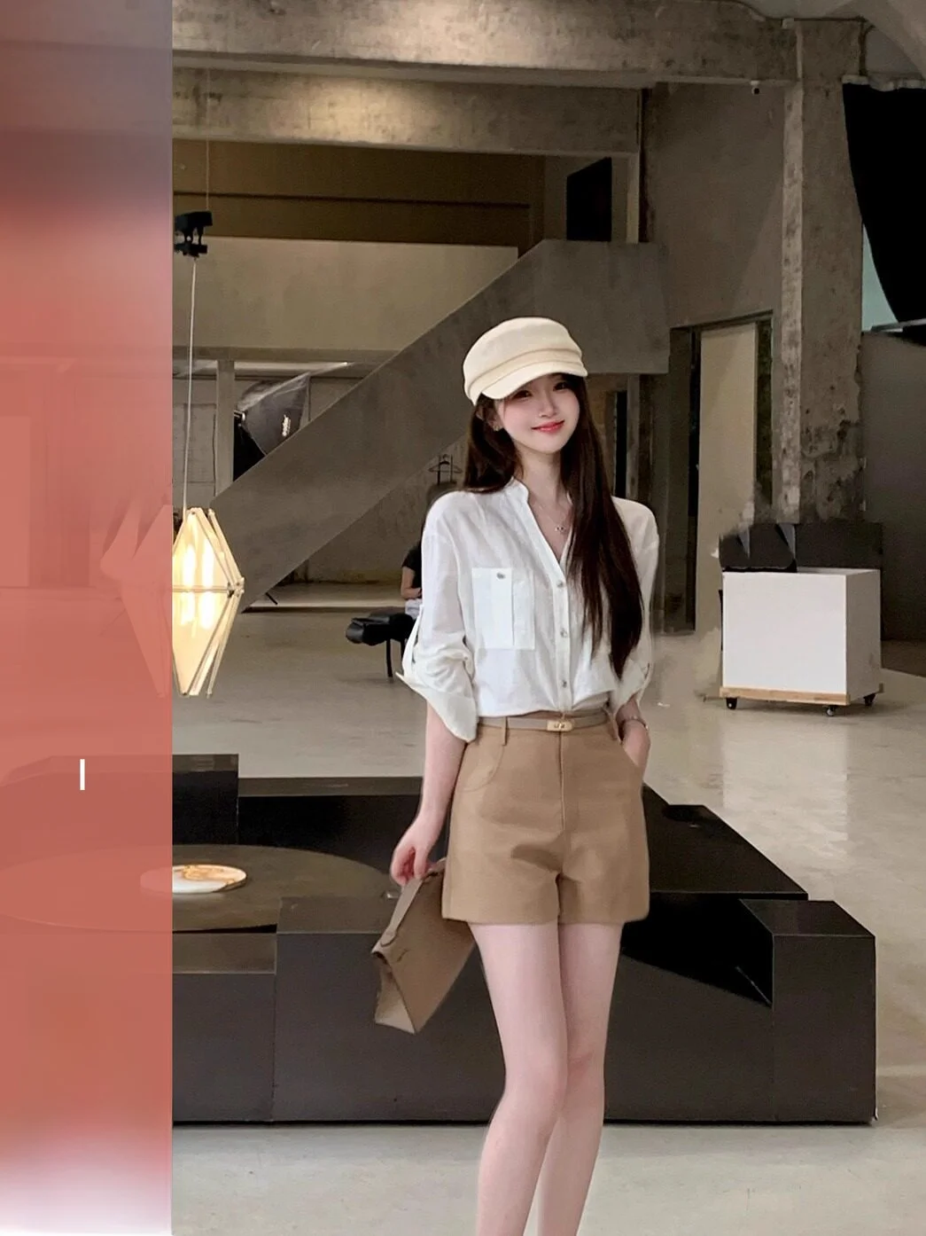 

Casual Commute V-Ne irt Women's Loose Slimming Top High Dry Sle Summer Cotton Linen Blend ort Sve Pure Color