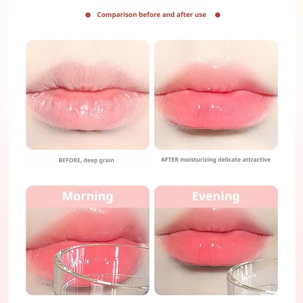 التوت تغيير لون أحمر الشفاه غير عصا كوب هلام أحمر الشفاه ترطيب ترطيب تغيير لون الشفاه بلسم الدافئة تغيير الشفاه بال #4