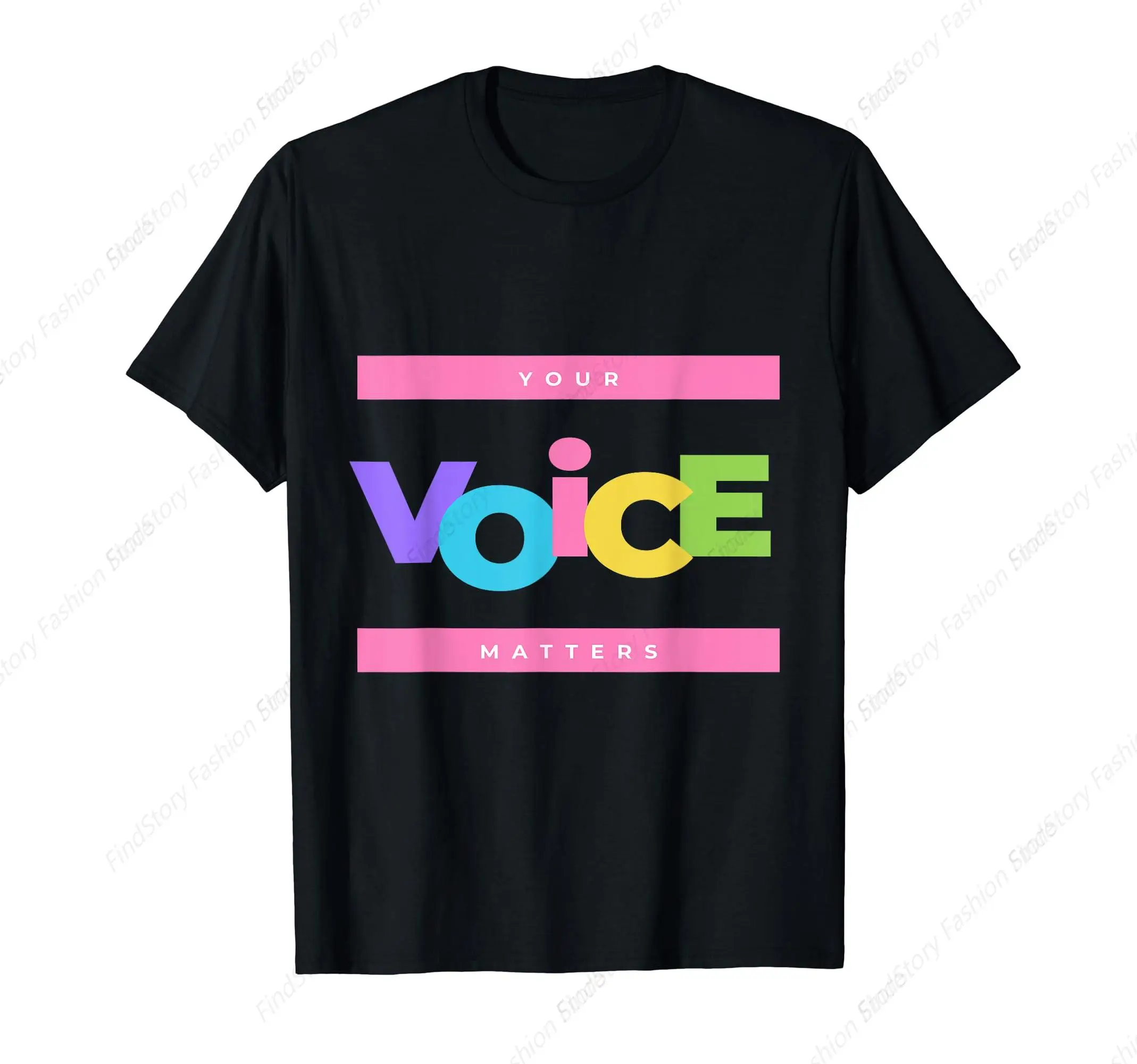 Colorful Voice Print T-Shirt for Men Cotton Vintage Short Sleeve O Neck Sports New Trend Tops Tee Casual Daily