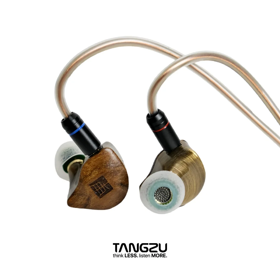 Pre-order Tangzu DUFU VERSE II Hybrid 1DD+2BA In Ear Monitor headphone HiFi IEM Earphone Exquisite Natural Ebony Wood Faceplate