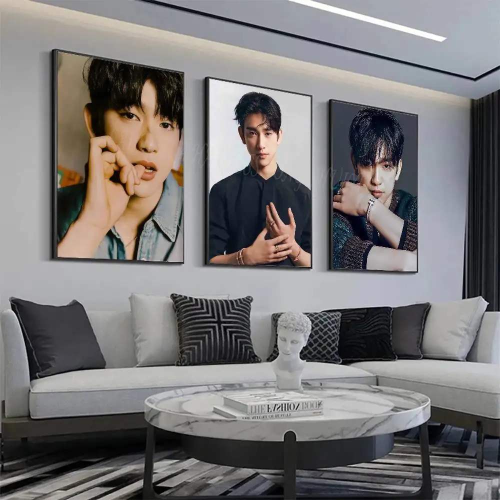 Korean Celebrity P-Park Jinyoung Posters Living Room Bar Cafe Quality Canvas Vintage Style Comics Painting Art Home Wall Decor
