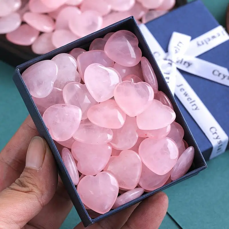 Cristais de coração 30x cristais de pedra de palma natural pedra de coração cristais naturais pedra em forma de coração pedras para mulheres pedras preciosas para