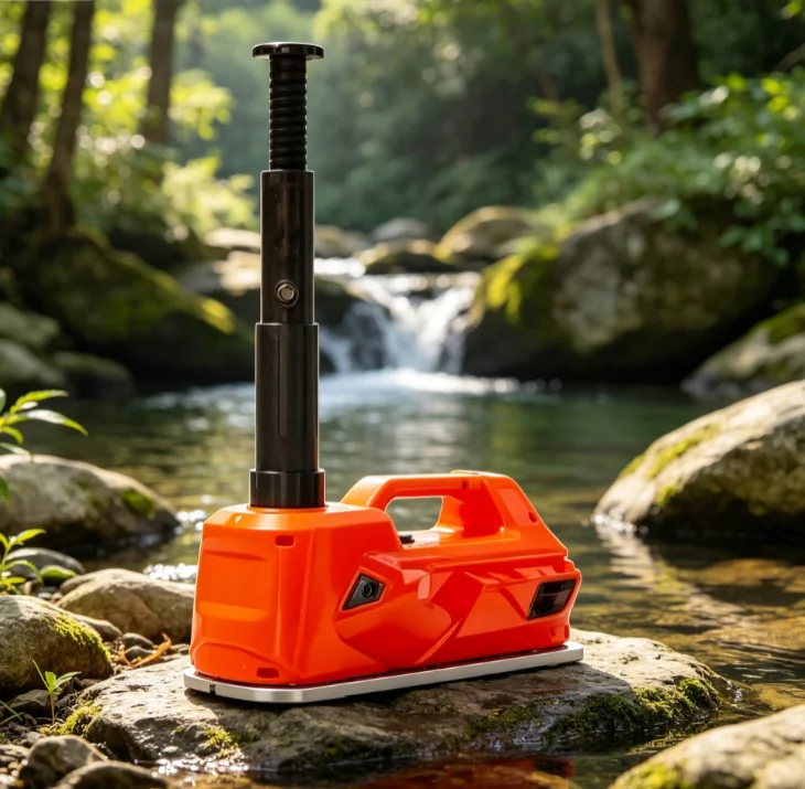 5Ton 4 in 1 Electric Hydraulic Jack, 12V Car Floor Jack with Inflator Pump & LED Light, Practical Tool for Car Truck Tire Repair