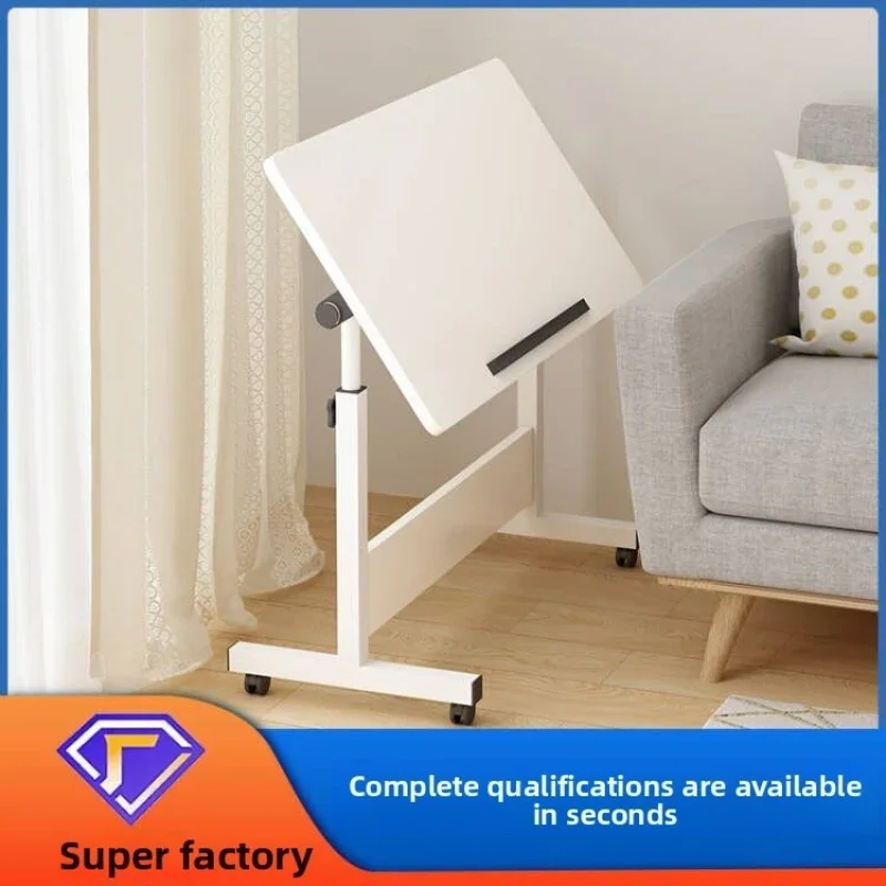 

Minimalist Folding table Standing office Small table with roller Movable lifting Simple bedside laptop computer desk Durable