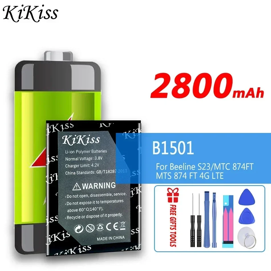 2800mAh KiKiss Powerful Battery B1501 For MTC 874FT MTS 874 FT 4G LTE Wi-Fi Poytepa WIFI Router Hotspot Modem